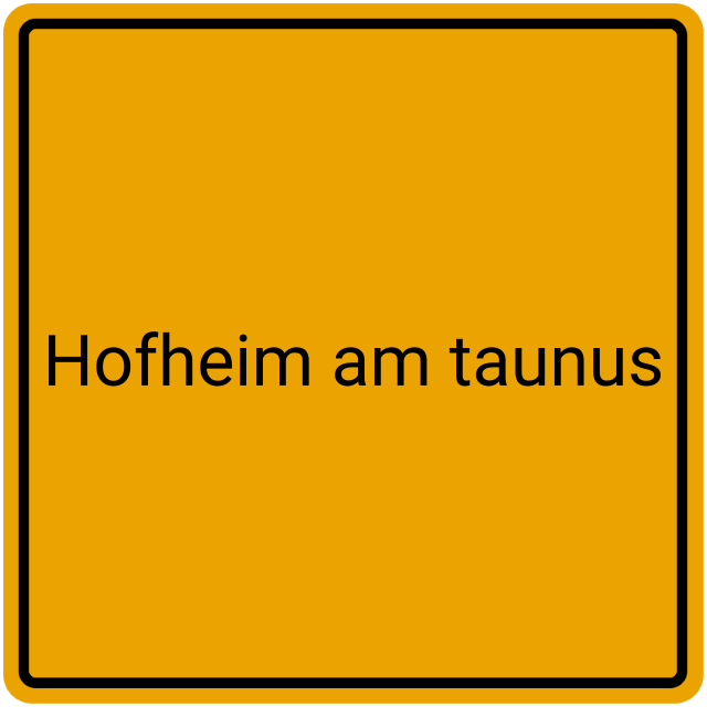 Meldebestätigung Hofheim am Taunus